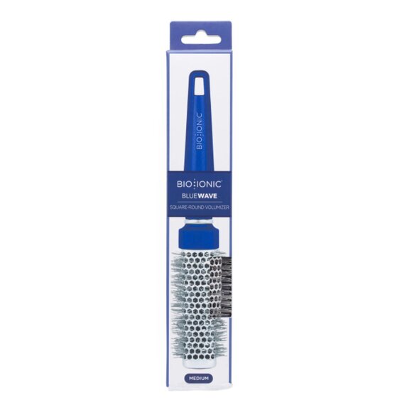 BIO IONIC Multi Bluewave Medium Square-round Volumizing Hairbrush - Picture 1 of 1